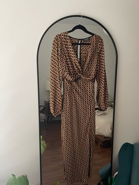 Minkpink paterned retro 70’s long dress